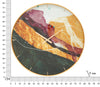 Ceas de perete din sticla, Mity Multicolor, Ø80 cm (4)