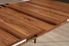 Masa extensibila din pal si lemn, Milano Nuc, L130-160xl77xH80 cm (4)