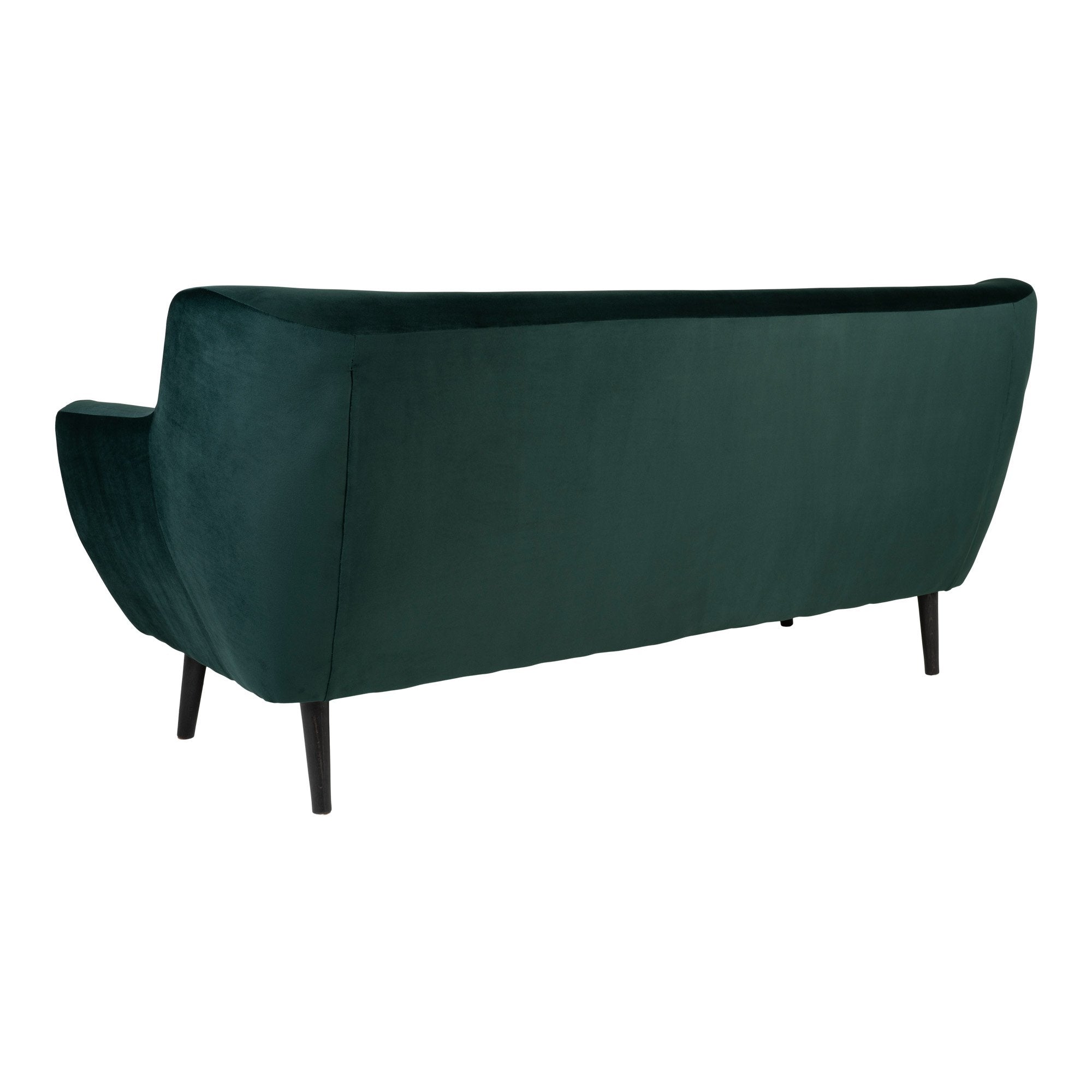 Canapea Fixa, 3 Locuri, tapitat cu stofa, Monte Velvet Verde Inchis / Negru, l180xA78xH85 cm (3)