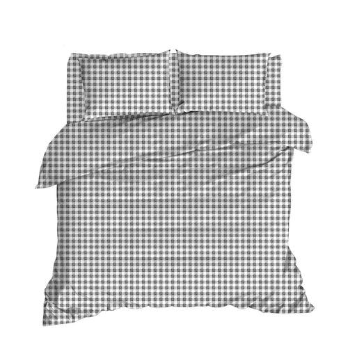 Lenjerie de pat din bumbac, İlove Alb / Negru, 200 x 220 cm (1)