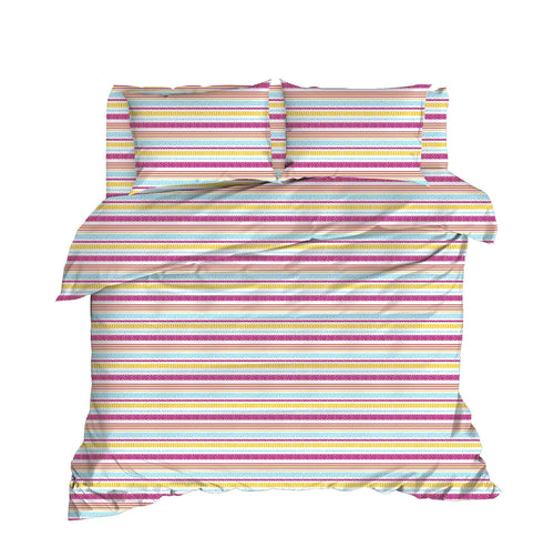 Lenjerie de pat din bumbac, İva Multicolor, 200 x 220 cm (1)