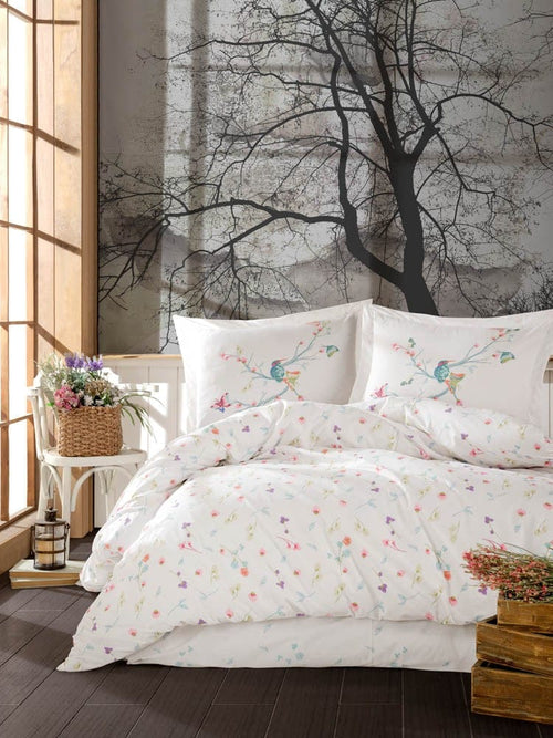 Lenjerie de pat din bumbac, Cappi Multicolor, 200 x 220 cm