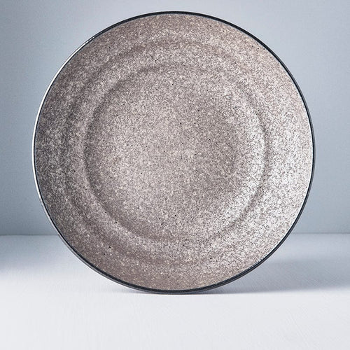 MIJ Europe Bol din ceramica, 1200 ml, Ø28,5xH6 cm, Earth Maro