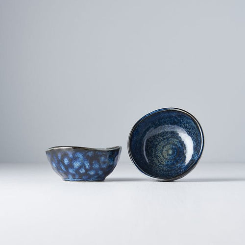 MIJ Europe Bol din ceramica, 100 ml, Ø8,5xH4 cm, Indigo Albastru