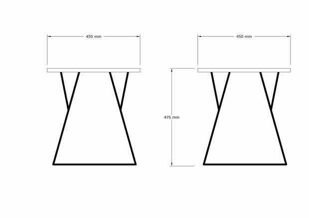 Masa de cafea din pal si metal, Cassis Antracit, L45xl45xH47,5 cm (3)