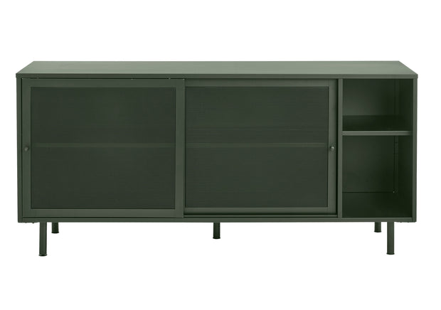 Comoda din metal, cu 2 usi, Veep Verde Olive, l160xA45xH75 cm (1)