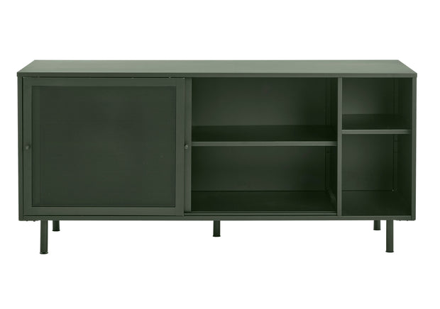 Comoda din metal, cu 2 usi, Veep Verde Olive, l160xA45xH75 cm (2)