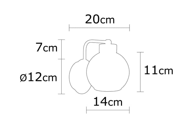 Aplica Ani N-376 Negru (2)