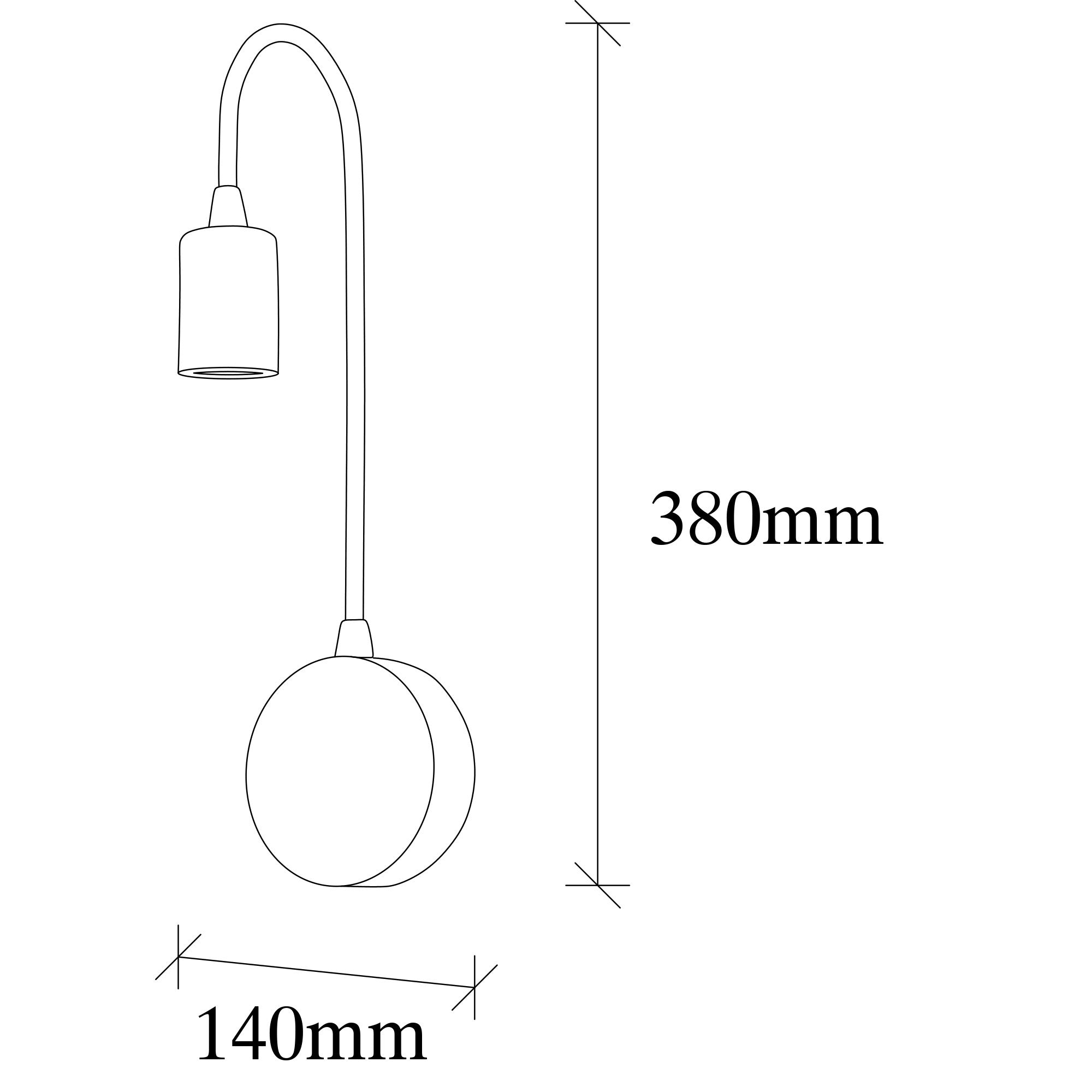 Aplica Baston 3280 Negru (2)