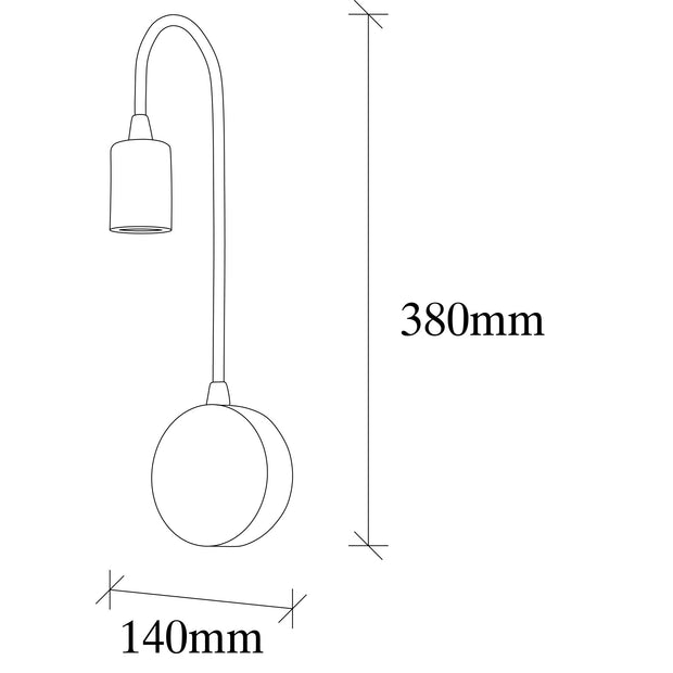 Aplica Baston 3280 Negru (2)