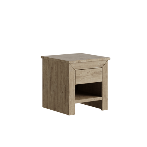 Noptiera din lemn, cu 1 sertar, Verona Stejar Rustic, l45xA46,5xH45 cm