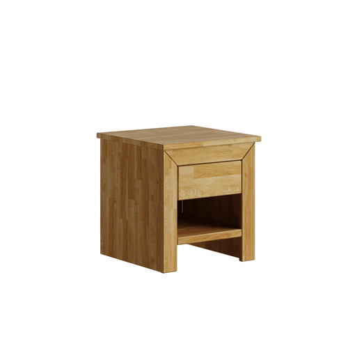 Noptiera din lemn, cu 1 sertar, Verona Oil Stejar, l45xA46,5xH45 cm