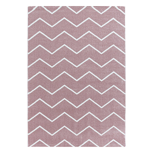 Covor din PP Rio 4602 Chevron Design Rose & AYYTPCH-RIO4602ROSE & AYYTPCH-RIO4602ROSE