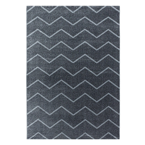 Covor din PP Rio 4602 Chevron Design Gri & AYYTPCH-RIO4602GREY & AYYTPCH-RIO4602GREY