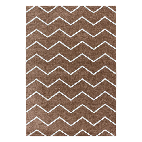 Covor din PP Rio 4602 Chevron Design Cupru & AYYTPCH-RIO4602COPPER & AYYTPCH-RIO4602COPPER