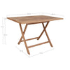 Masa din lemn de tec, Oviedo Tec, L120xl80xH75 cm (4)