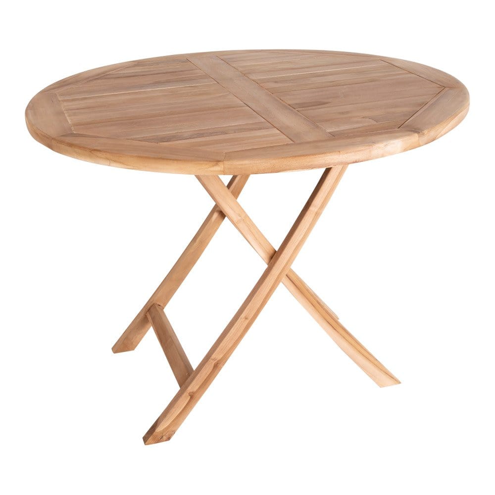 Masa din lemn de tec, Oviedo Round Tec, Ø100xH75 cm (2)