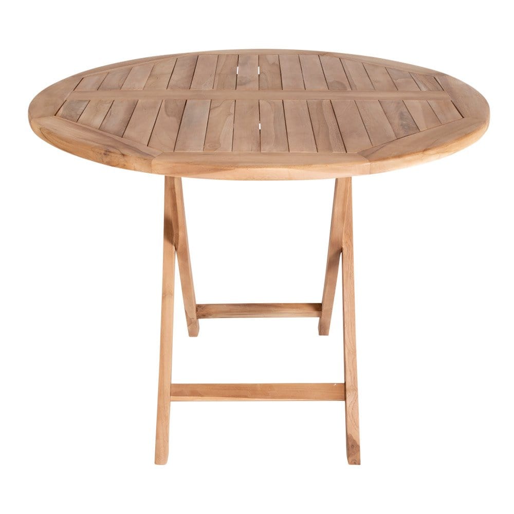 Masa din lemn de tec, Oviedo Round Tec, Ø100xH75 cm (3)