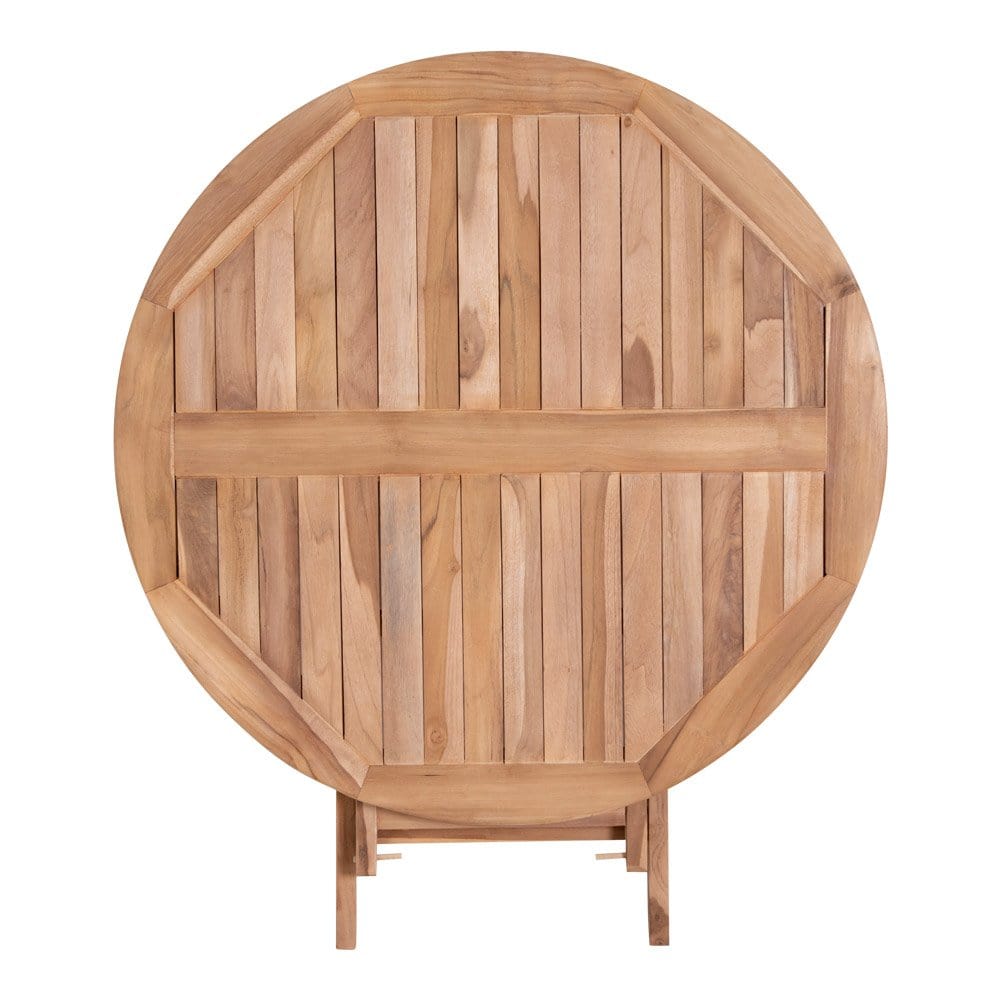 Masa din lemn de tec, Oviedo Round Tec, Ø100xH75 cm (4)