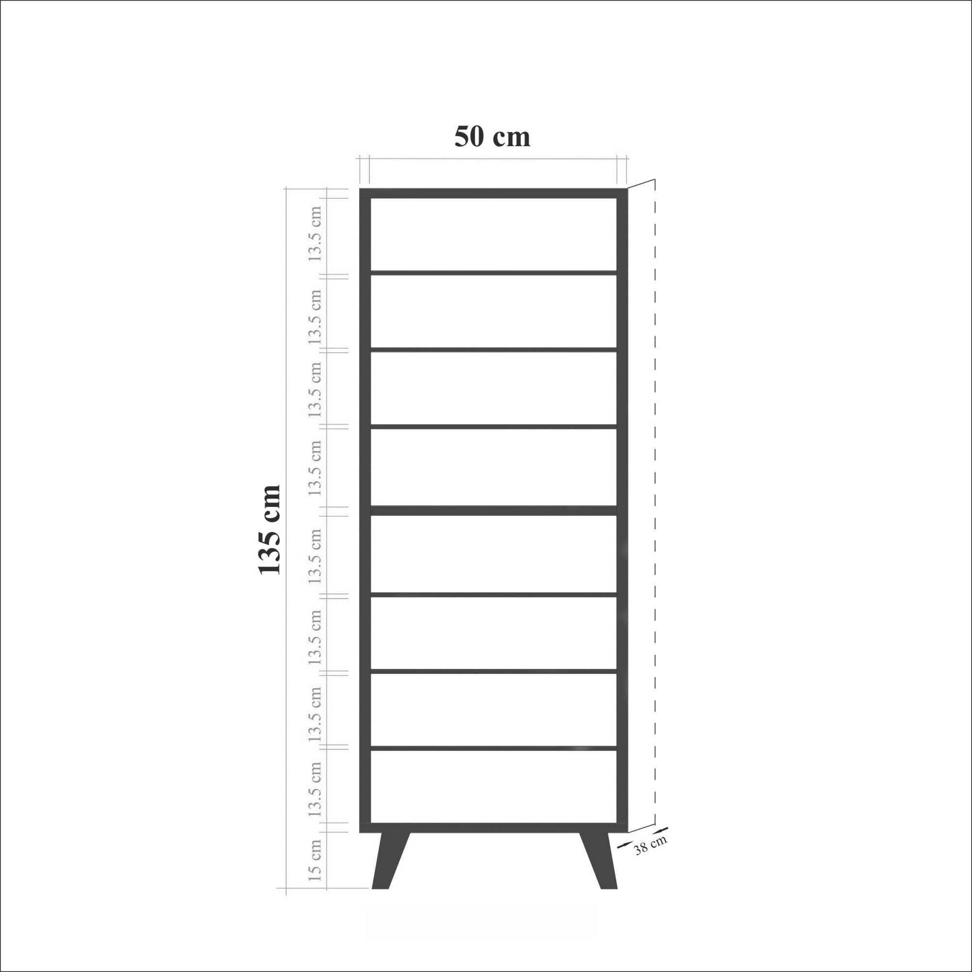 Set de mobila hol din pal, 2 piese, Vegas 942-900 Alb / Cappuccino (9)