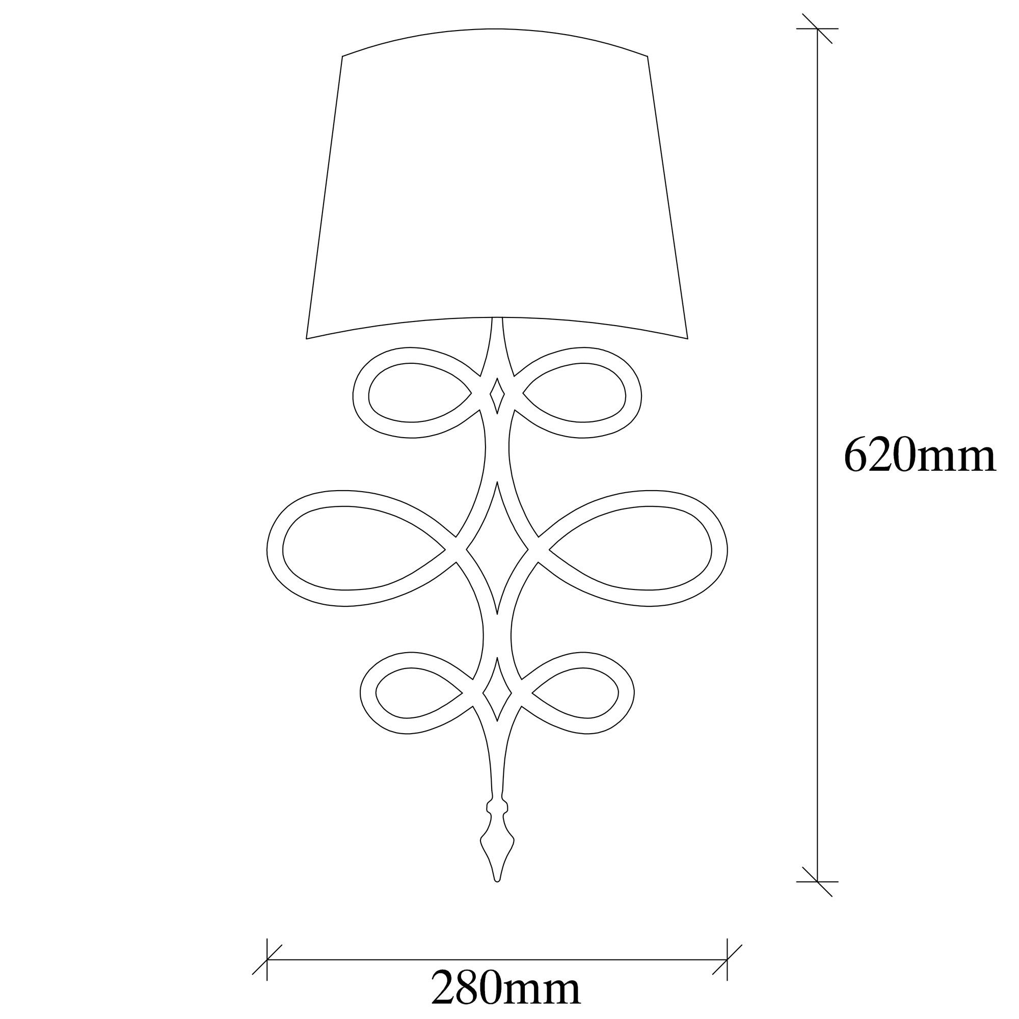 Aplica Asaf 6986 Negru (2)