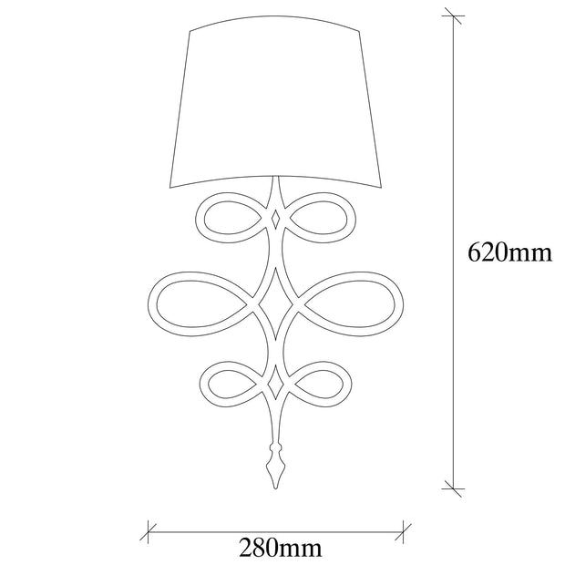 Aplica Asaf 6986 Negru (2)