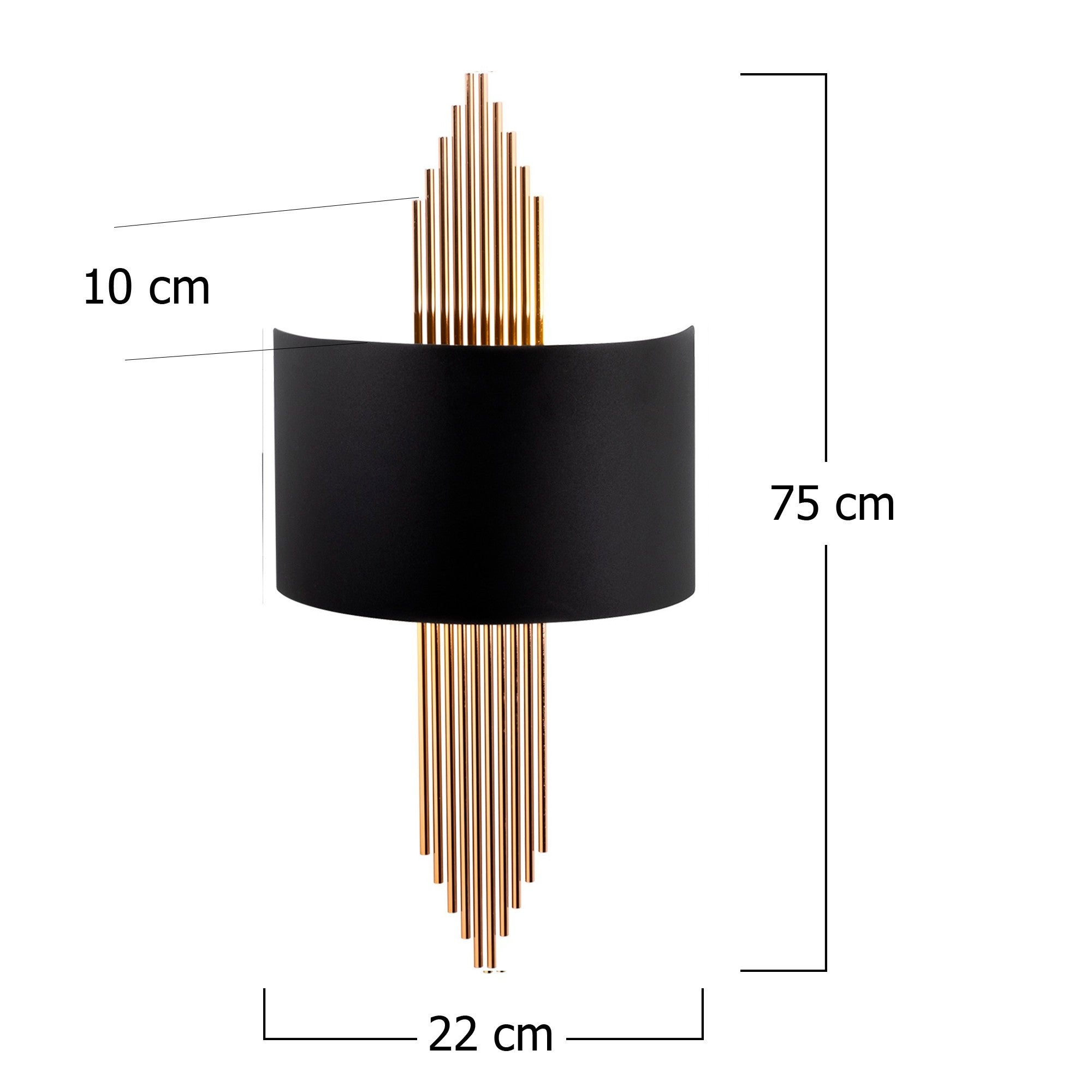 Aplica 617-A Negru / Cupru (2)