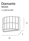 Aplica Diamante W0204 Crom (2)