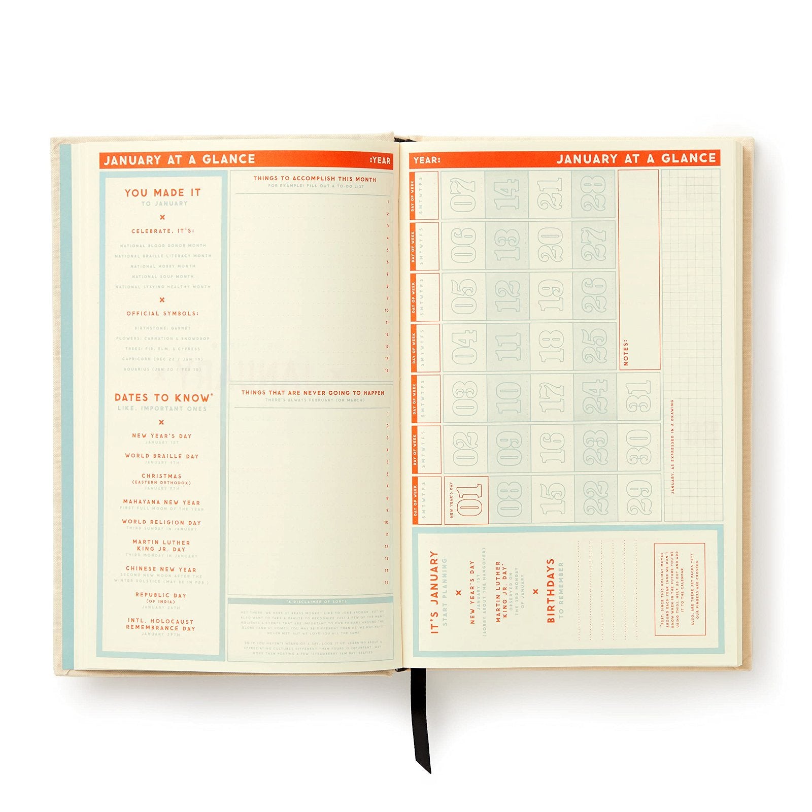 Agenda Big Plans Undated Standard Planner, in Limba Engleza (3)