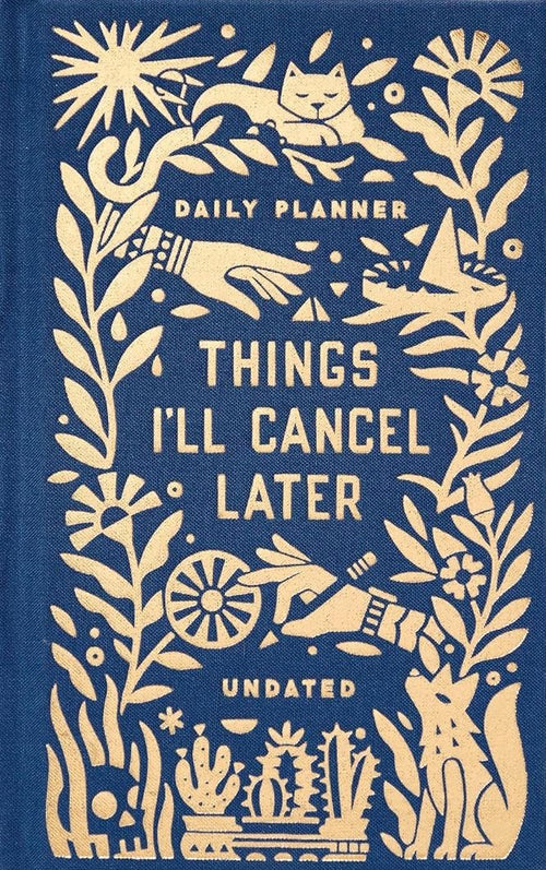 Agenda Things I'll Cancel Undated Planner, Brass Monkey, Galison, in Limba Engleza