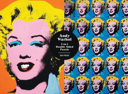 Puzzle Warhol - Marilyn 2-sided, 500 piese, 29 x 21,5 cm