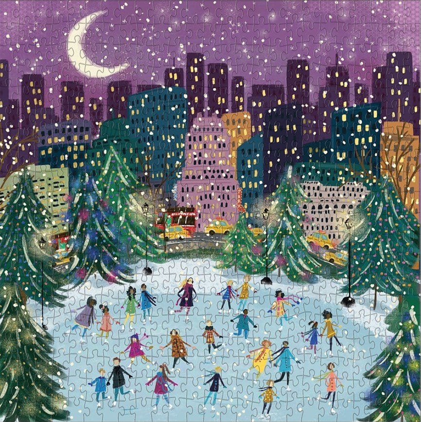 Puzzle Merry Moonlight Skaters, 500 piese, 21 x 5 cm (1)