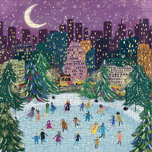 Puzzle Merry Moonlight Skaters, 500 piese, 21 x 5 cm (1)