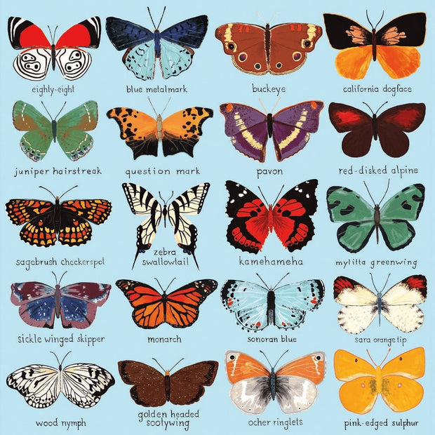 Puzzle Butterflies of North America, 500 piese, 20 x 20 cm