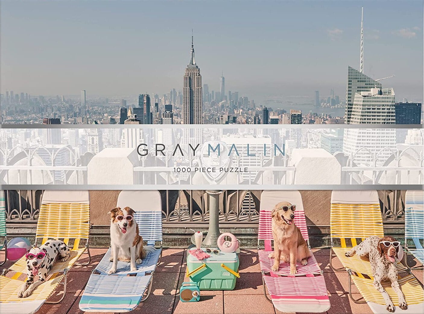 Puzzle Gray Malin The Dogs of New York City, 1000 piese, 29 x 21,5 cm