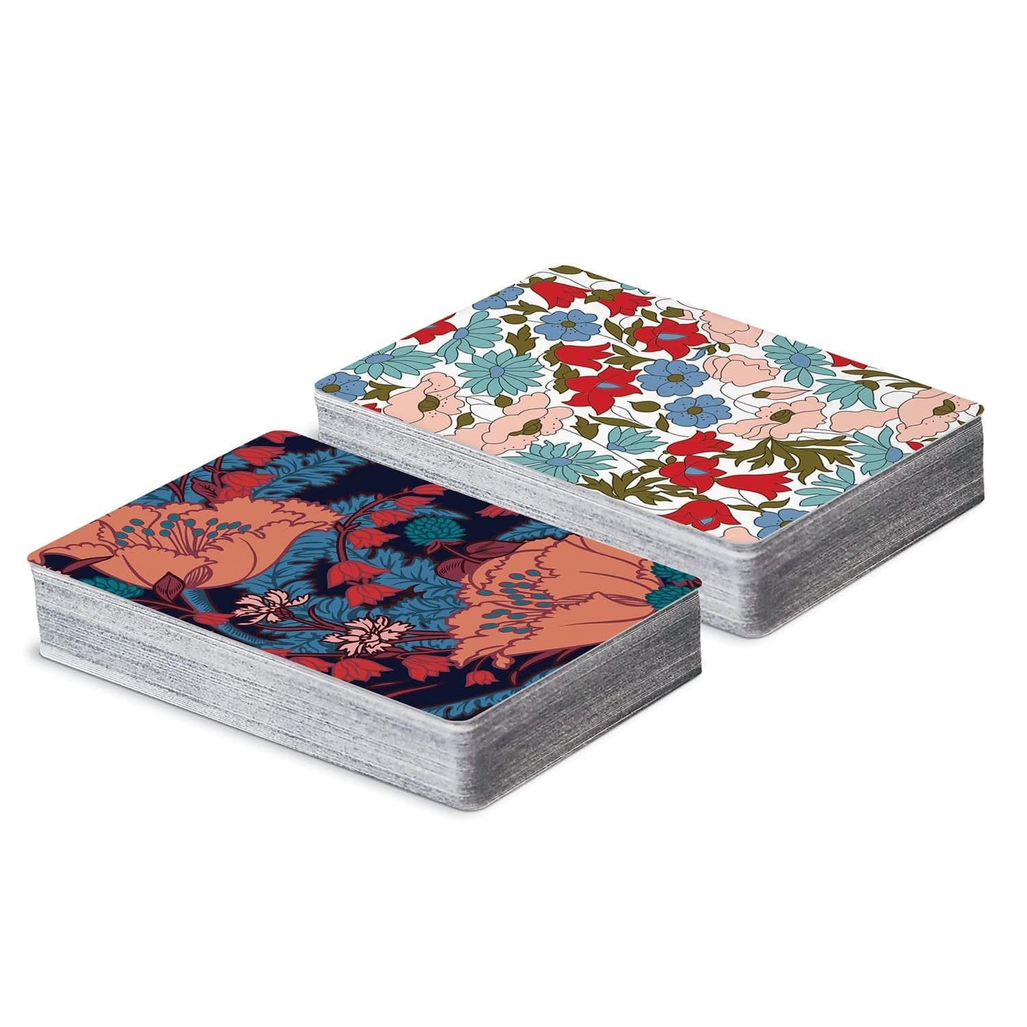 Set 2 jocuri de carti Floral, 15 x 11 cm (2)
