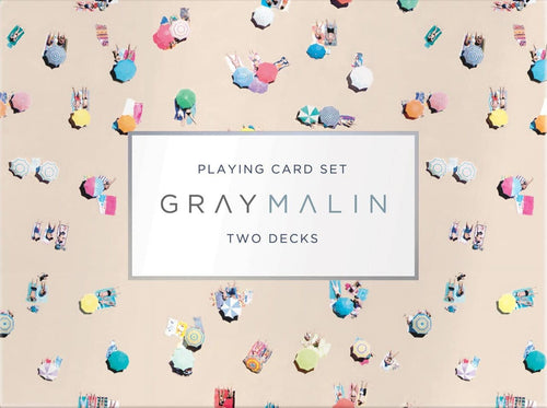 Set 2 jocuri de carti Gray Malin The Beach, 15 x 11 cm