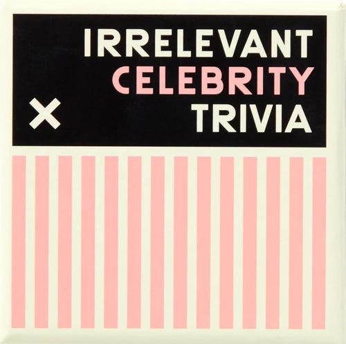 Joc de societate Irrelevant Celebrity Trivia, 9 x 9 cm