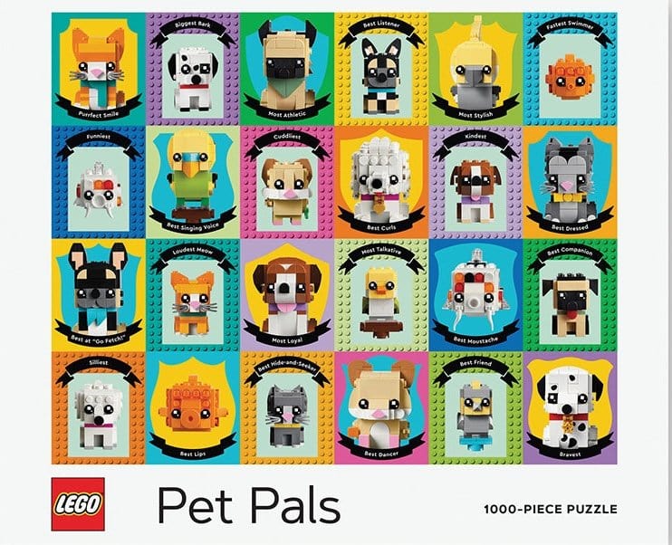 Puzzle Lego Pet Pals, 1000 piese, 28 x 23 cm