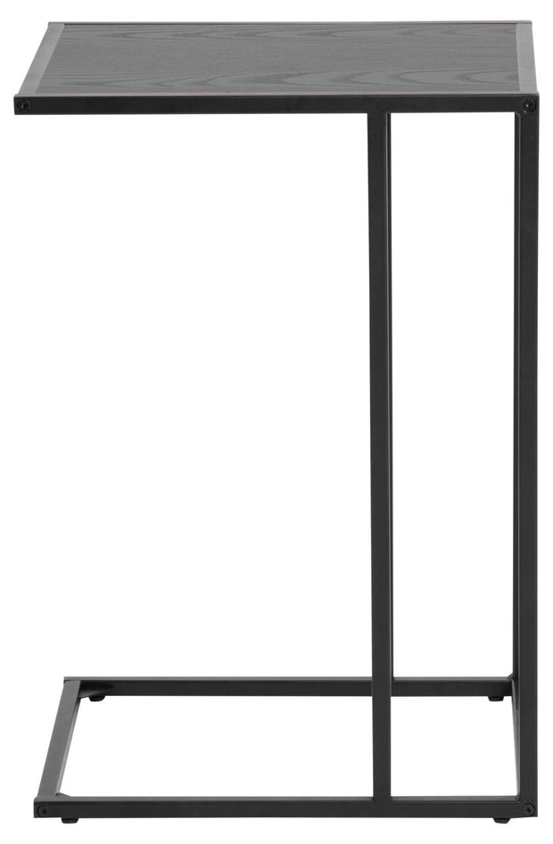 Masuta suport telefon din MDF si metal, Seaford Negru, L43xl35xH63 cm (1)