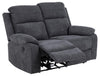 Canapea Recliner 2 Locuri, tapitata cu stofa, Mora Gri Inchis, l143,5xA95xH98 cm (2)