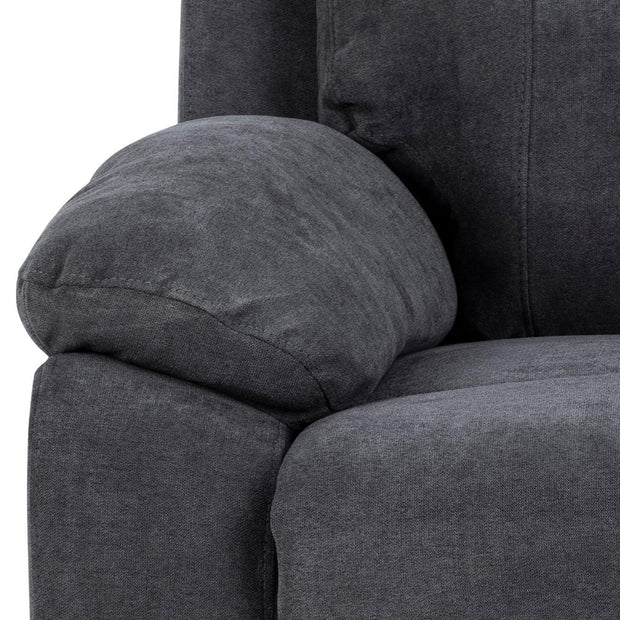 Canapea Recliner 2 Locuri, tapitata cu stofa, Mora Gri Inchis, l143,5xA95xH98 cm (6)