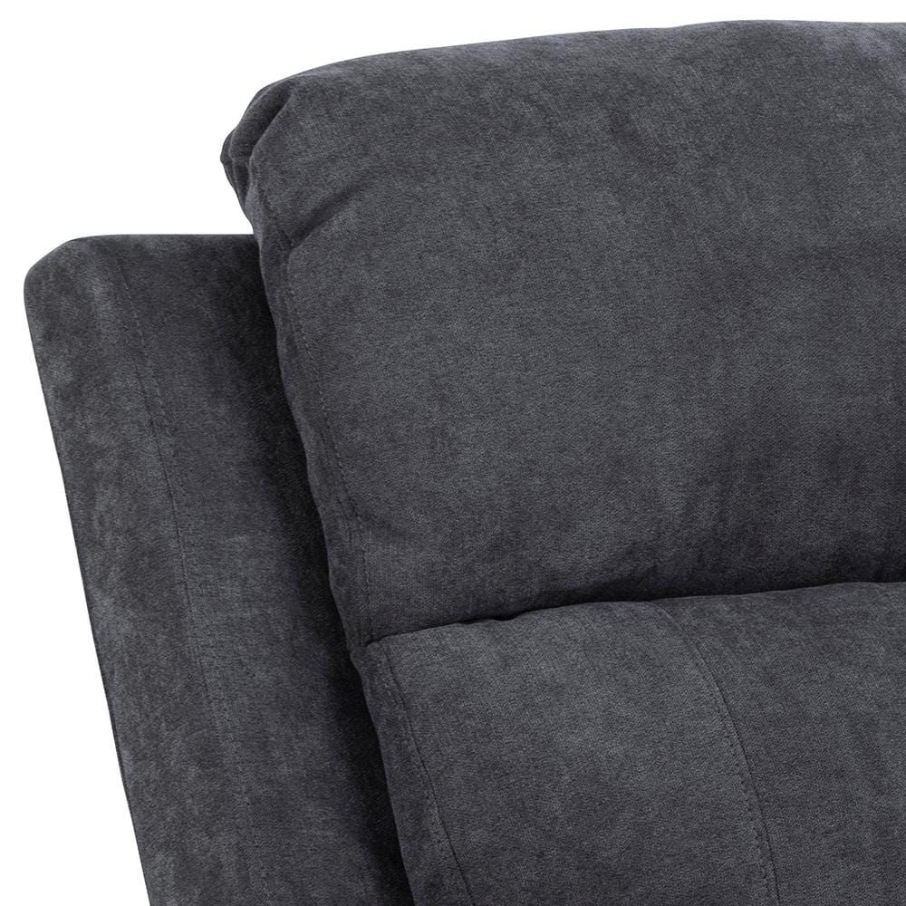 Canapea Recliner 3 Locuri, tapitata cu stofa, Mora Gri Inchis, l196,5xA95xH98 cm (6)