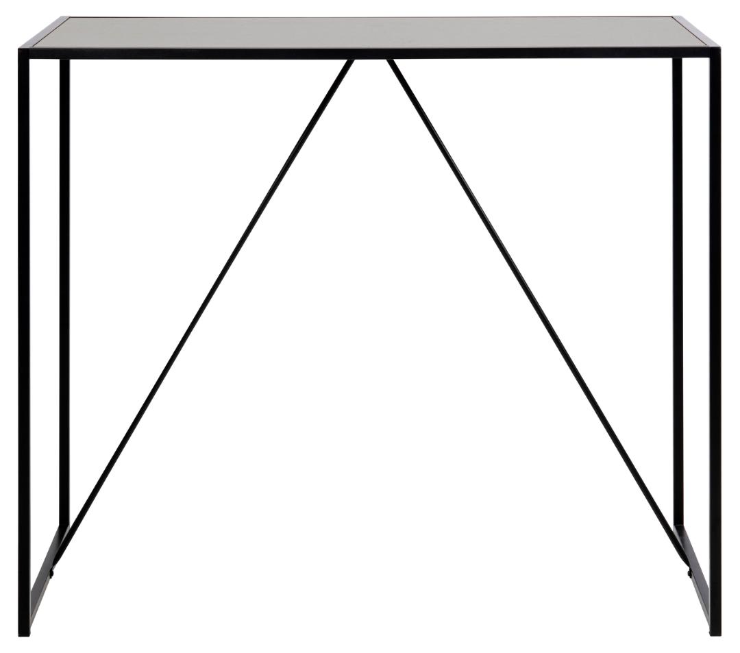 Masa de bar din MDF si metal, Seaford Negru, L120xl60xH105 cm (1)