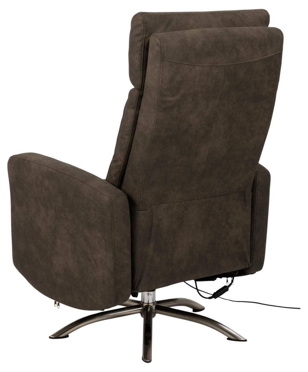 Fotoliu Recliner cu mecanism electric, tapitat cu stofa, Kamares Antracit / Negru, l75xA81xH110 cm (1)