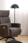 Fotoliu Recliner cu mecanism electric, tapitat cu stofa, Kamares Antracit / Negru, l75xA81xH110 cm (3)