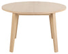 Masa rotunda din pal si lemn, A-Line Alb / Natural, Ø120xH75 cm (1)