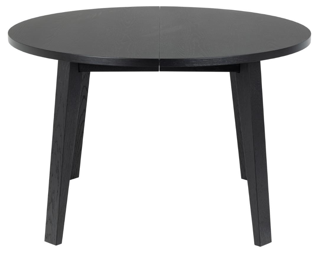 Masa rotunda din pal si lemn, A-Line Negru, Ø120xH75 cm (1)