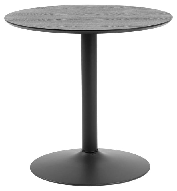 Masa de cafea din MDF si metal, Ibiza Negru, Ø80xH74 cm