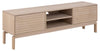 Comoda TV din MDF si lemn, cu 2 usi, Linley Natural, l160xA40xH50 cm